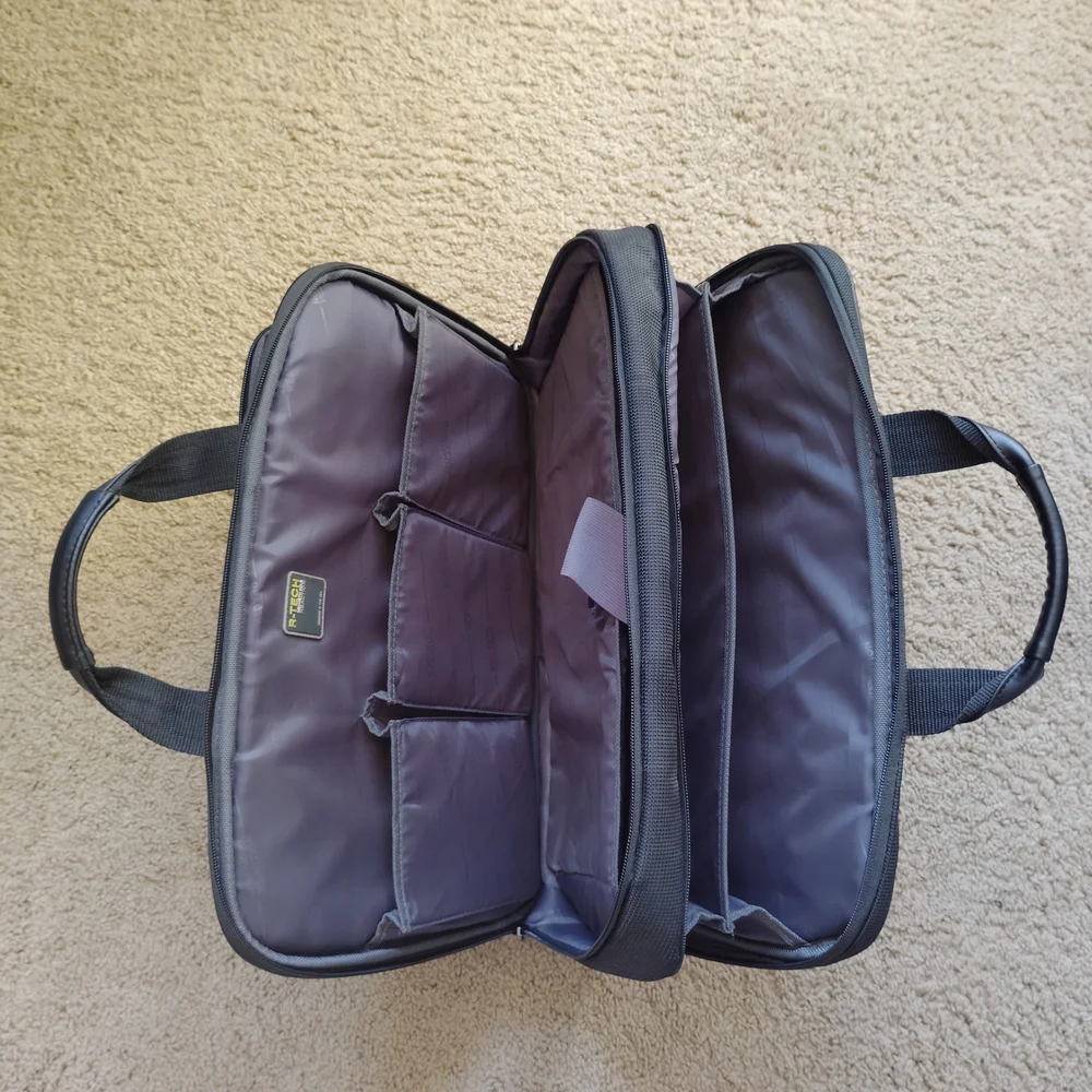 Kenneth Cole Black Laptop Bag